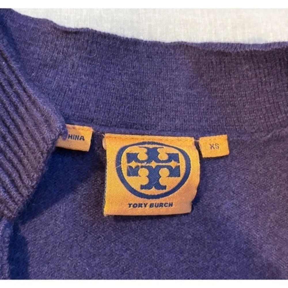 Tory Burch Purple Sweater Tunic 100%‎ Cashmere Size XS